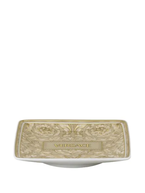 Versace Barocco-print square bowl (12cm)