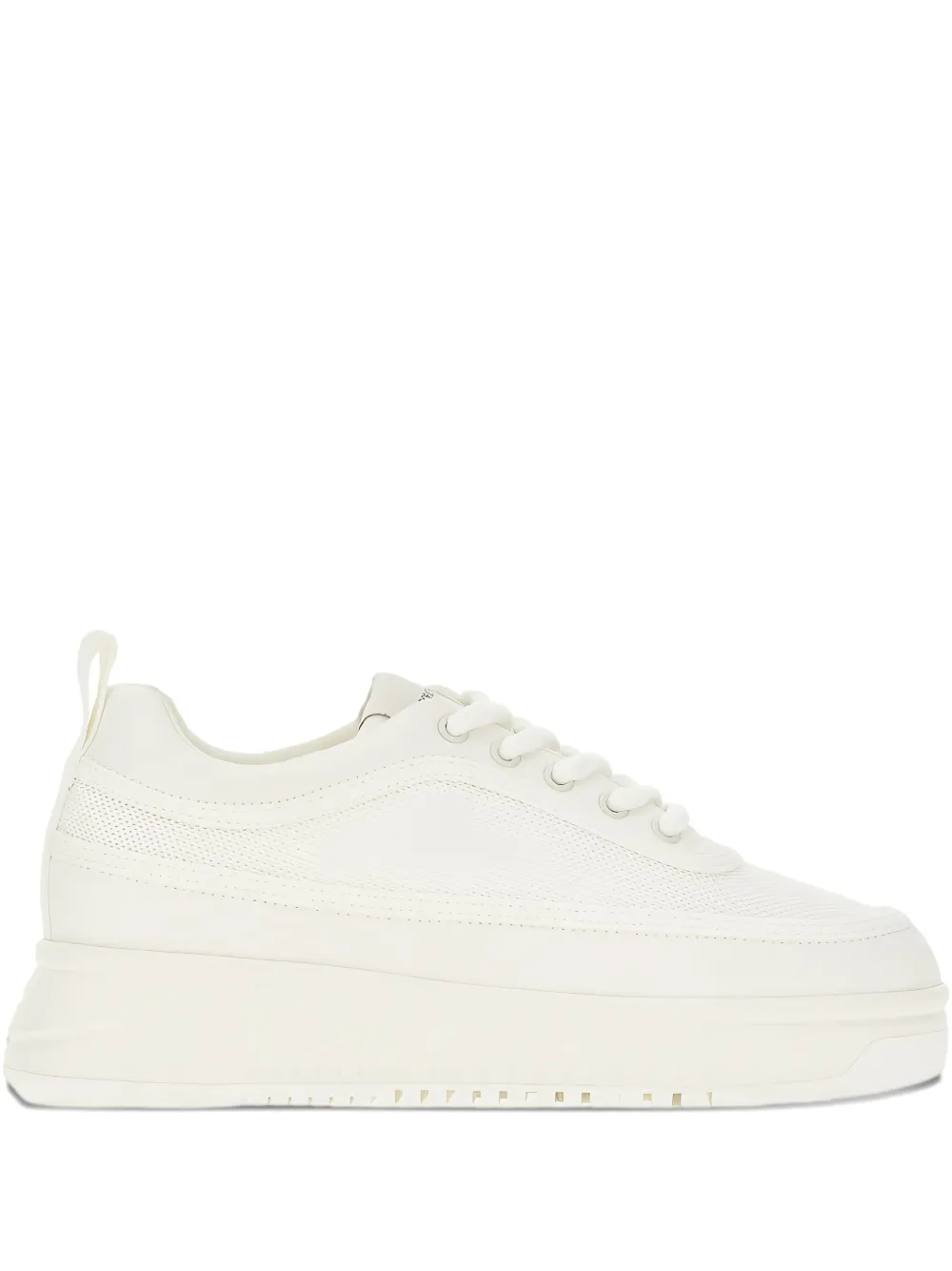 Emporio Armani flatform-sole sneakers White