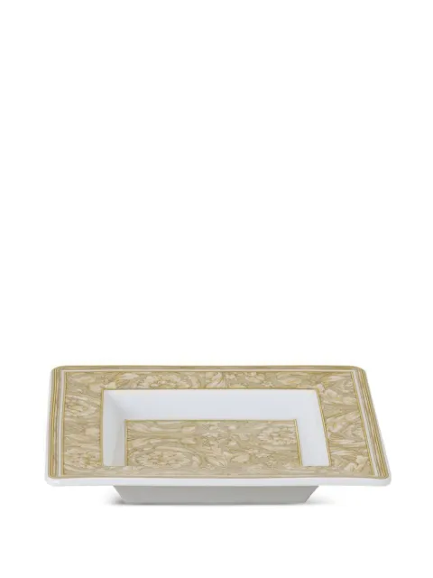 Versace bandeja cuadrada con estampado Barocco de 14cm