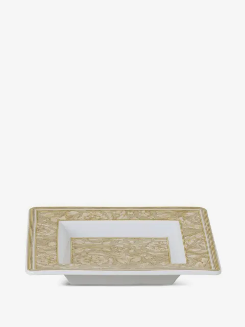 Versace plateau carré à imprimé Barocco (14 cm)