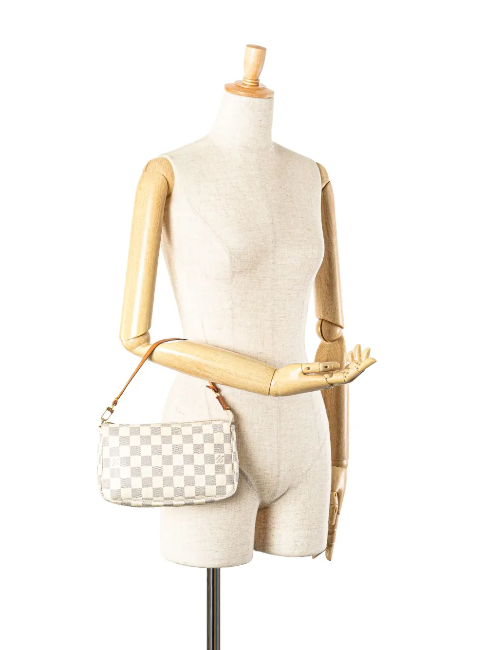 Pre-owned Louis Vuitton 2007 Damier Azur Pochette Accessoires Shoulder Bag