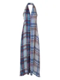 Jucca checked dress - Blue