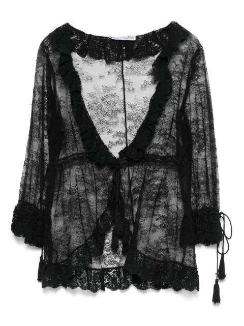 Dolce & Gabbana Pre-Owned cárdigan de encaje 2000