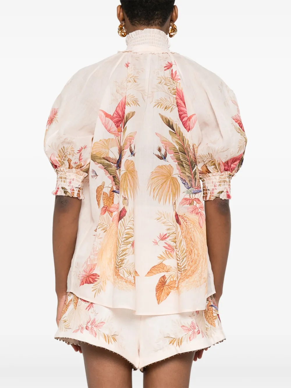 ZIMMERMANN Blouse met bloemenprint Roze