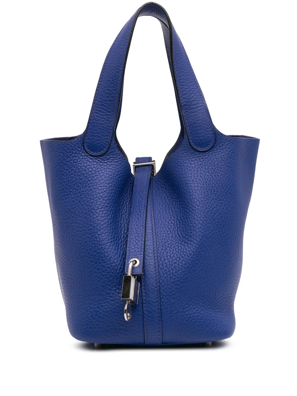 Hermès Pre-Owned 2017 Clemence Picotin Lock 18 handbag - ブルー Hermès Pre-Owned 2017 Clemence Picotin Lock 18 handbag - ブルー