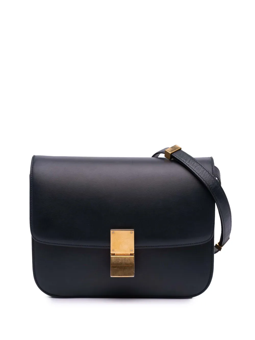 Pre-owned Celine 2017 Medium Calfskin Classic Box Crossbody Bag