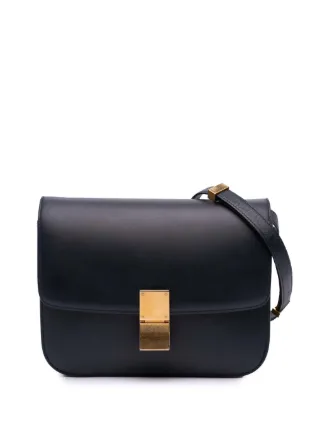 セリーヌ クラシックボックス ミディアム ショルダーバッグ ブラック 黒