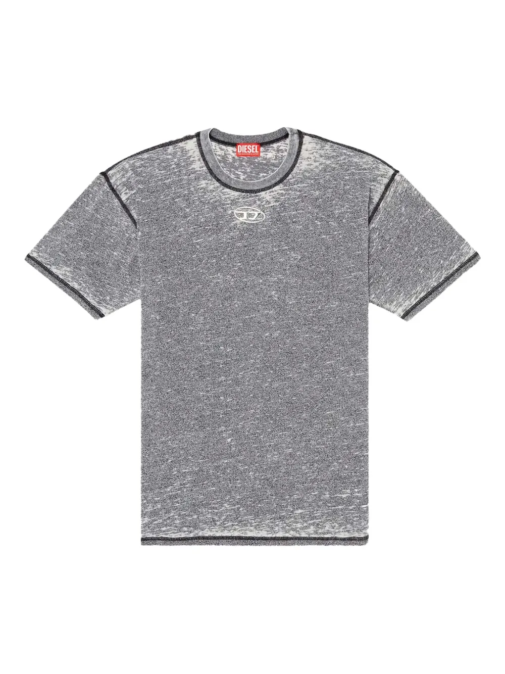 Diesel crew-neck T-shirt Grijs