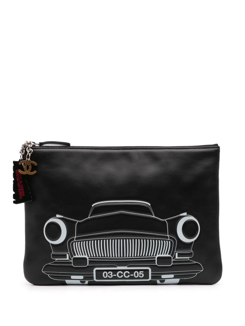 Pre-owned Chanel 2016-2017 Medium Printed Lambskin La Habana O Case Clutch Bag