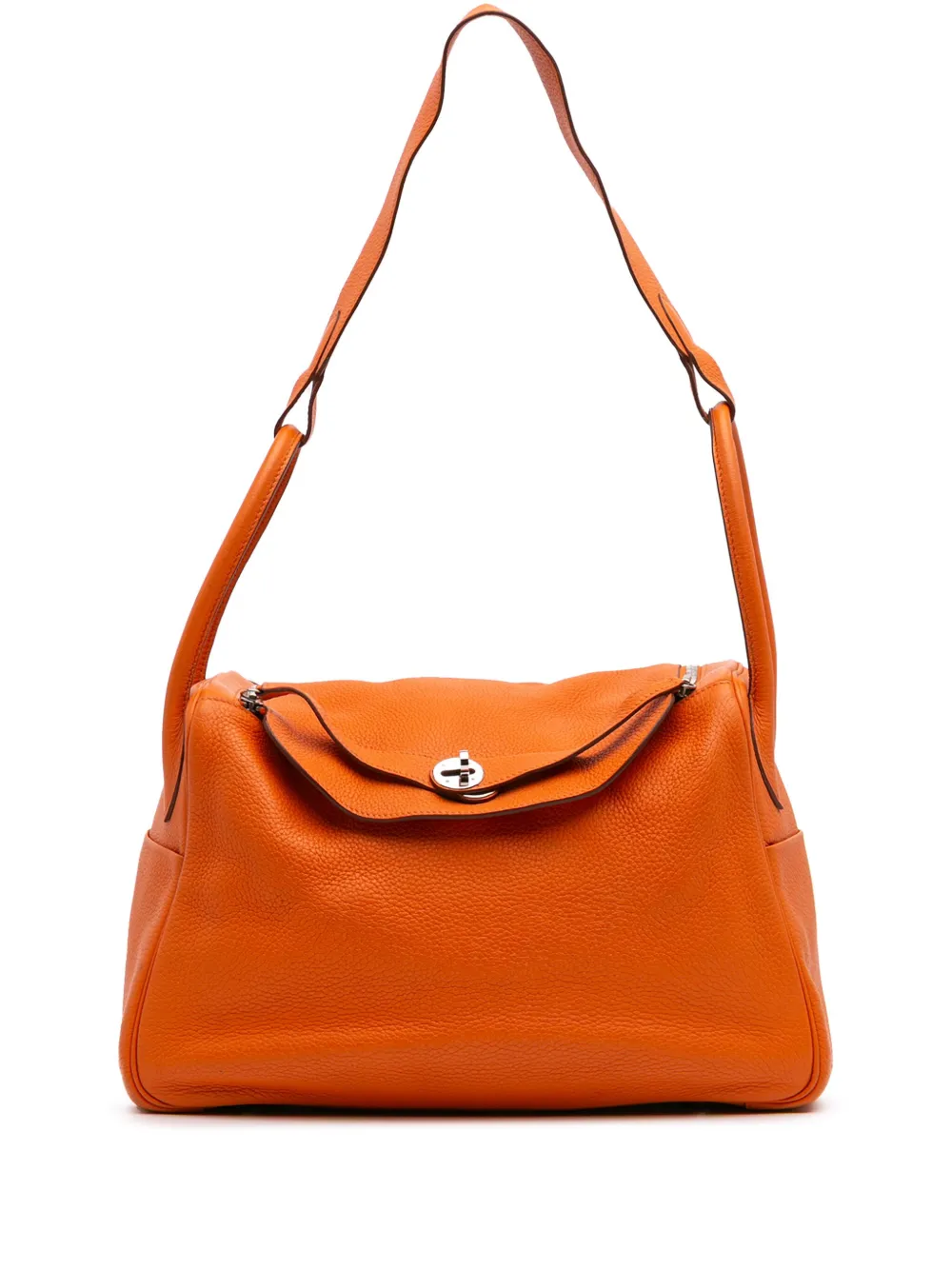 Pre-owned Hermes 2010 Clemence Lindy 34 Satchel