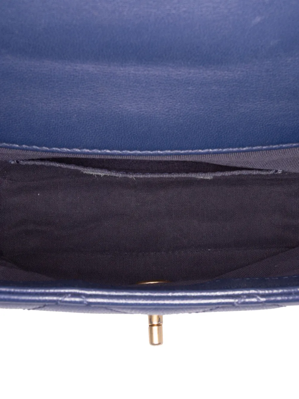Pre-owned Chanel 2019 Mini Lambskin In The Loop Flap Satchel
