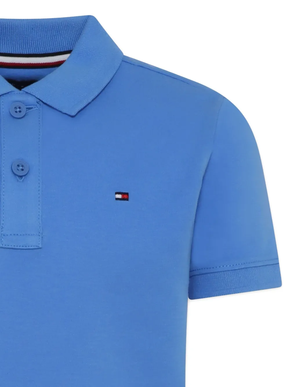 Tommy Hilfiger Junior Poloshirt met geborduurd logo Blauw