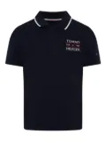 Tommy Hilfiger Junior contrasting-collar polo shirt - Blue