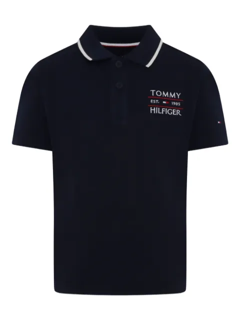 Tommy Hilfiger Junior contrasting-collar polo shirt