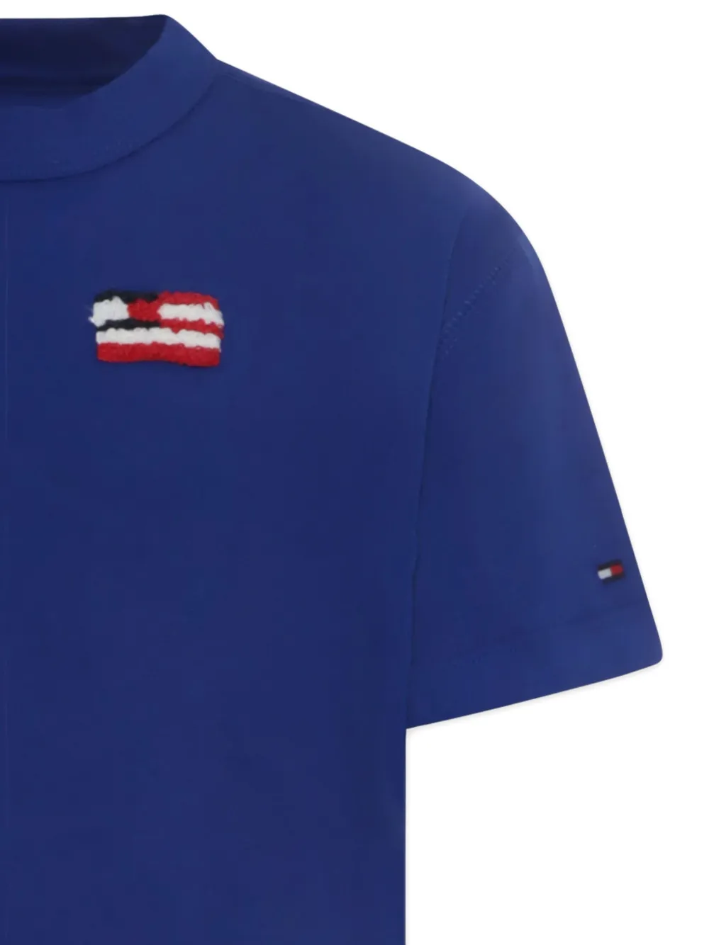 Tommy Hilfiger Junior T-shirt met geborduurd logo Blauw