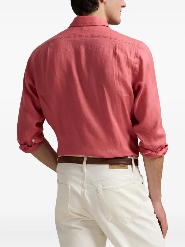 Polo Ralph Lauren リネンシャツ | ピンク | FARFETCH JP