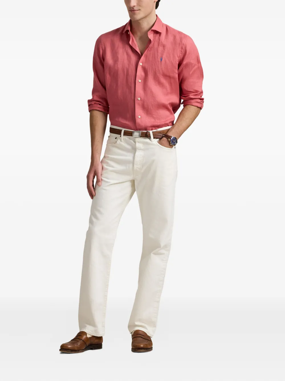 Polo Ralph Lauren Linnen overhemd - Roze