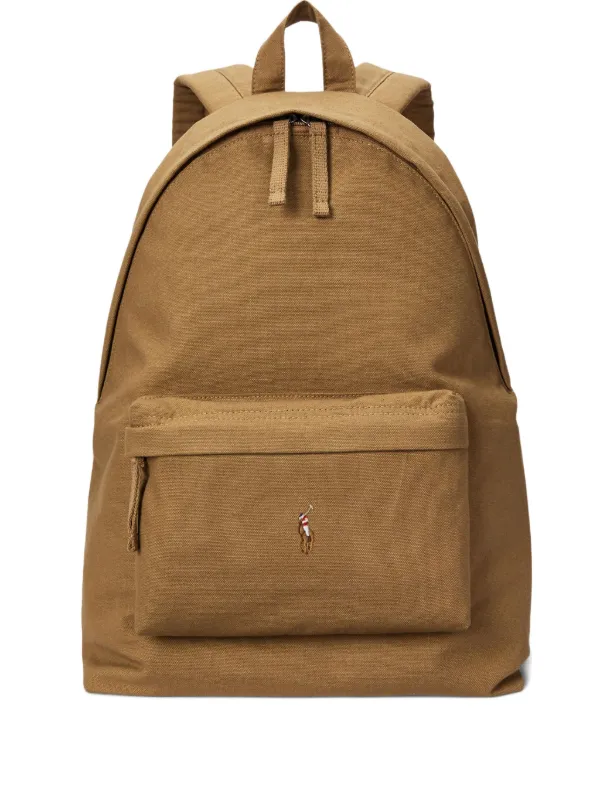 Polo Ralph Lauren Large Canvas Backpack | Brown | FARFETCH