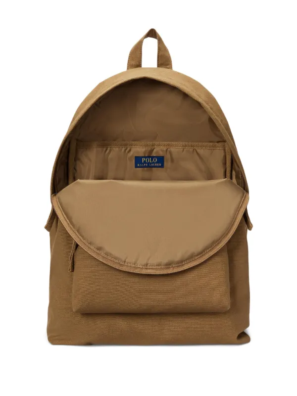 Polo Ralph Lauren Large Canvas Backpack | Brown | FARFETCH