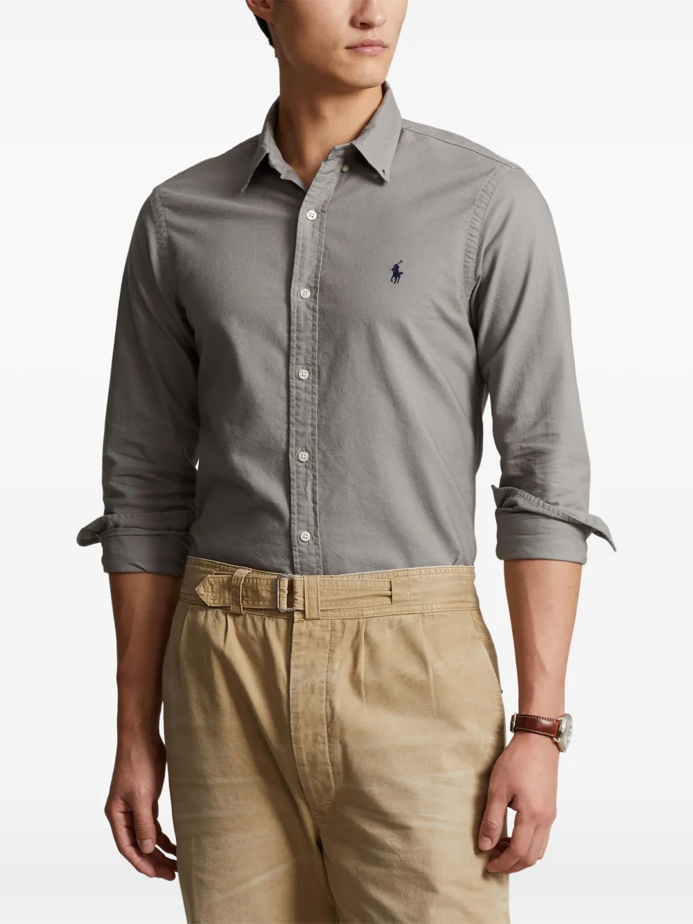 Polo Ralph Lauren Katoenen overhemd Grijs