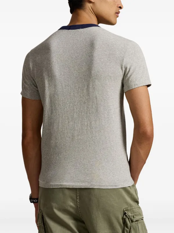 Polo Ralph Lauren Embroidered T-shirt | Grey | FARFETCH
