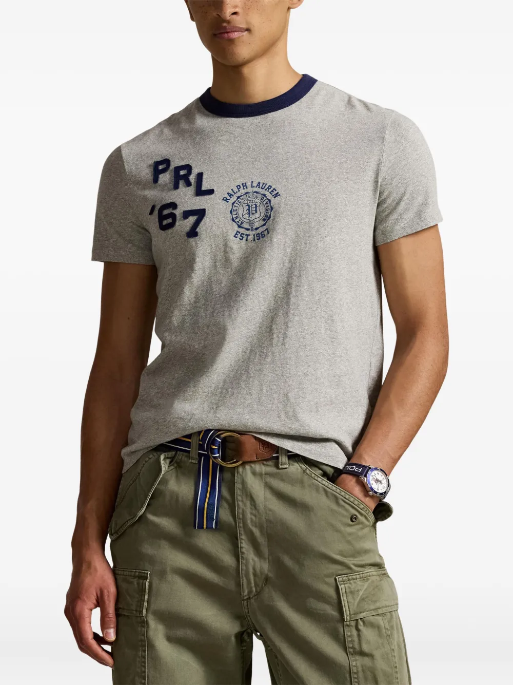 Polo Ralph Lauren T-shirt met borduurwerk Grijs