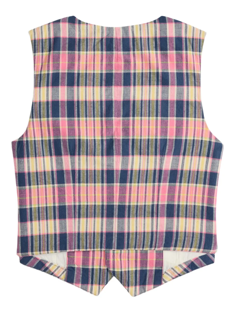 POLO RALPH LAUREN KIDS Geruit button-up gilet Roze