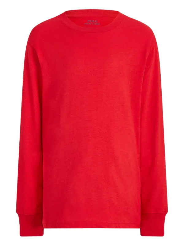 POLO RALPH LAUREN KIDS ロングTシャツ | レッド | FARFETCH JP