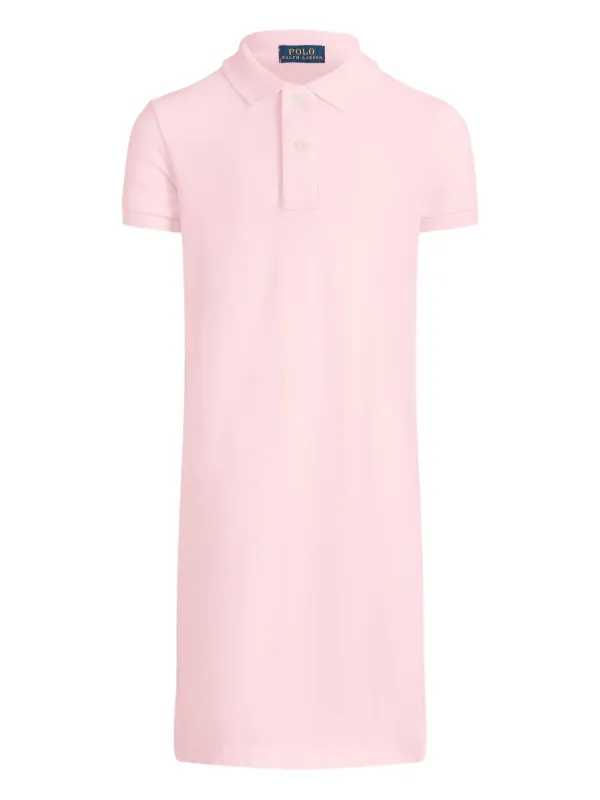 POLO RALPH LAUREN KIDS Piqu Polo Dress | Pink | FARFETCH