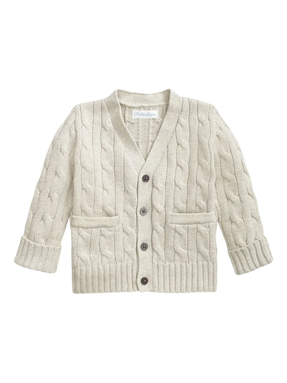 POLO RALPH LAUREN KIDS Kabelgebreid vest Beige
