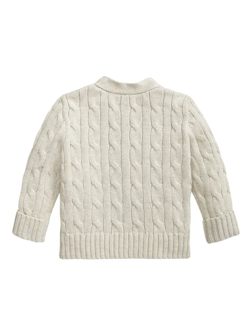POLO RALPH LAUREN KIDS Kabelgebreid vest Beige