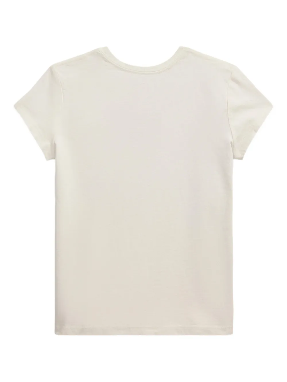 POLO RALPH LAUREN KIDS T-shirt met vlagapplicatie Wit