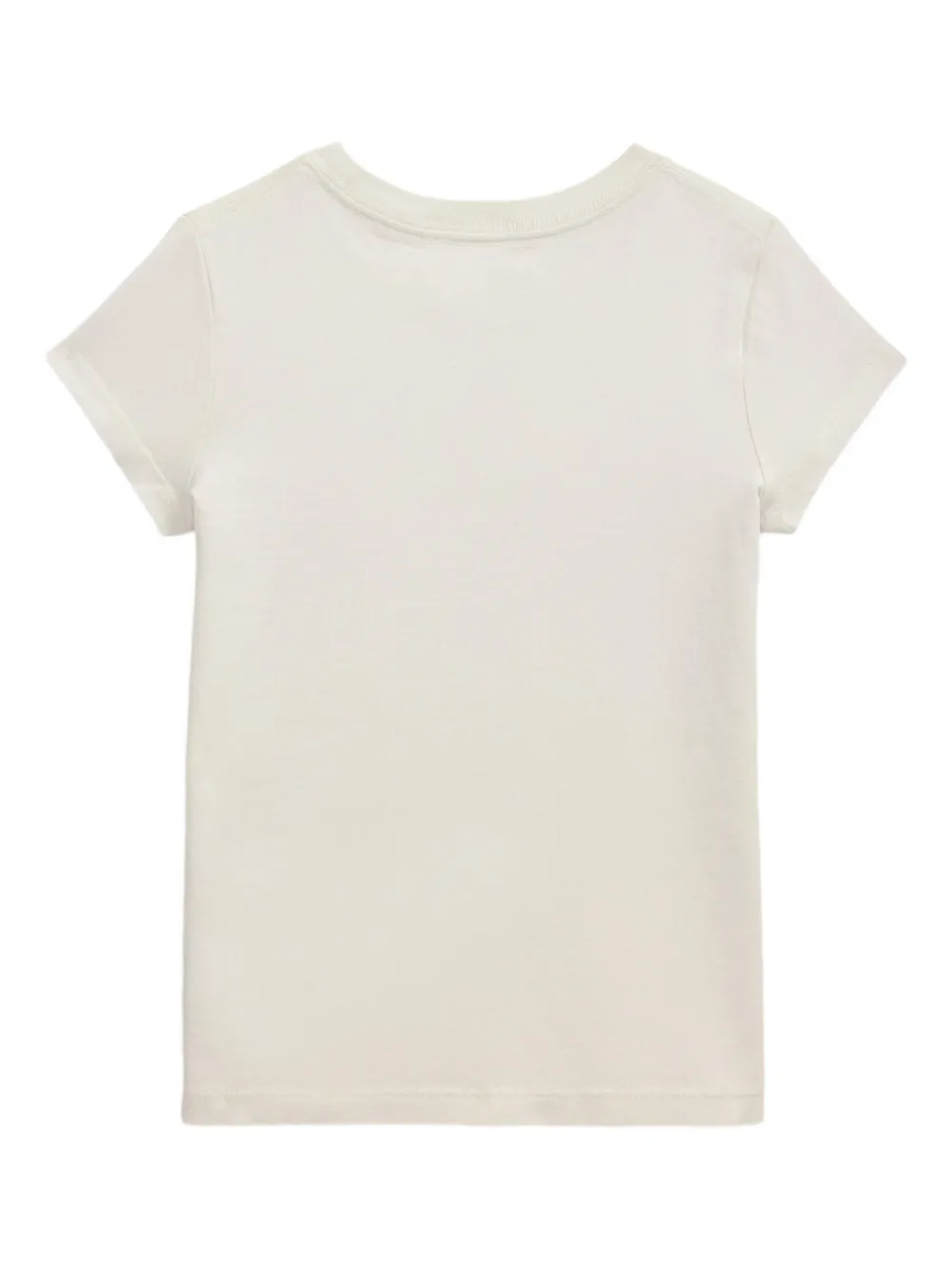 POLO RALPH LAUREN KIDS T-shirt met vlagapplicatie Wit