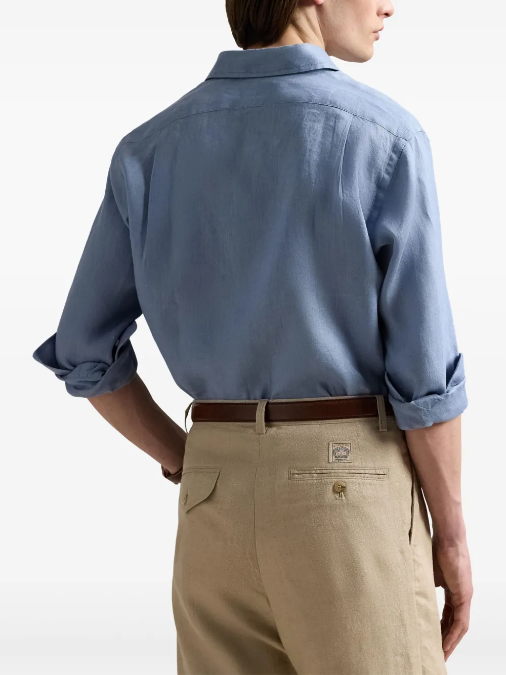Polo Ralph Lauren Linnen overhemd Blauw
