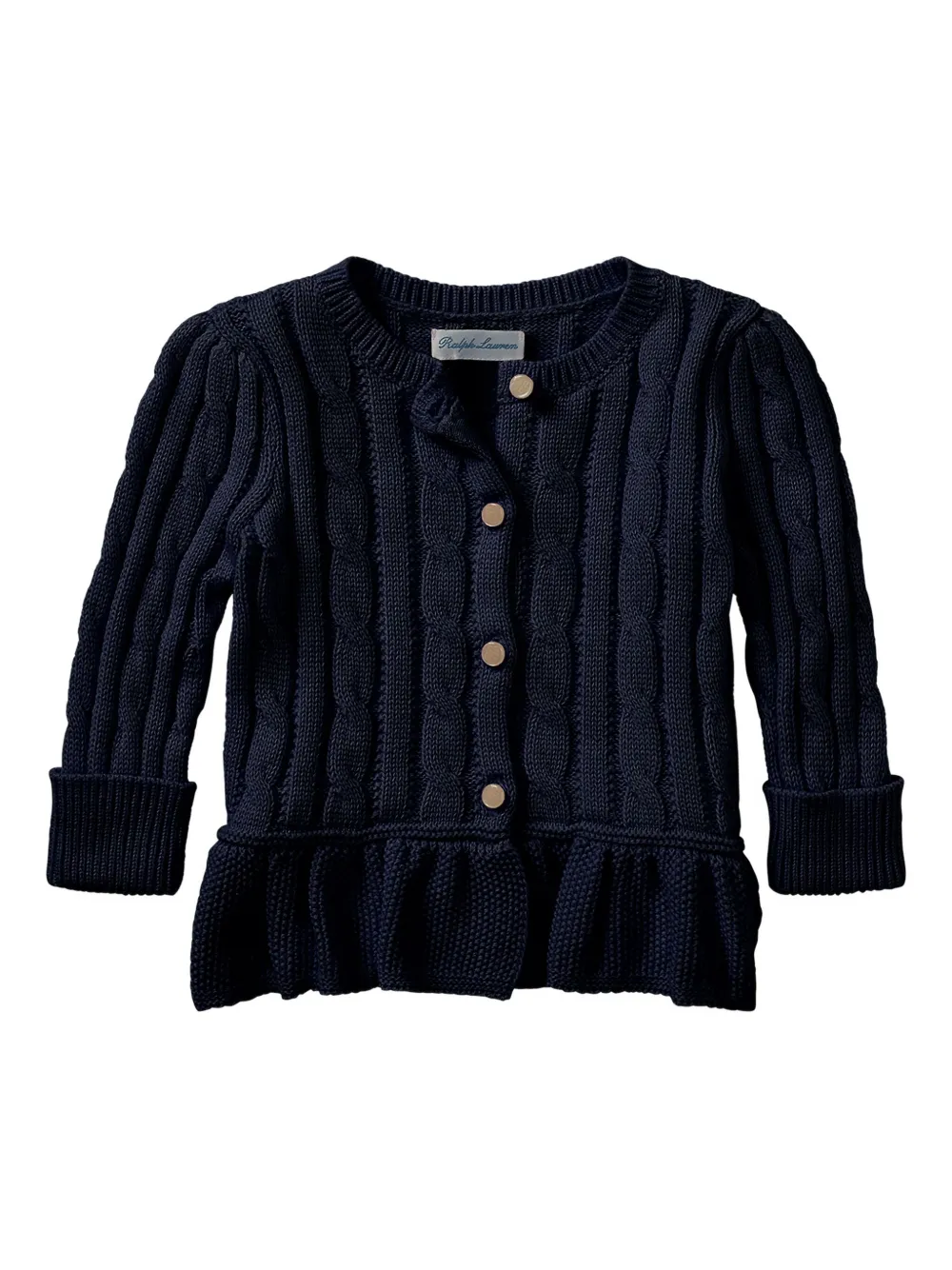 POLO RALPH LAUREN KIDS Kabelgebreid vest Blauw