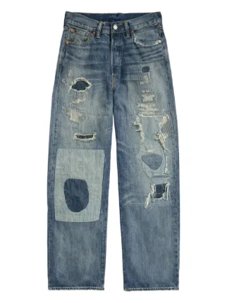 Ralph Lauren RRL ダメージ ジーンズ | FARFETCH JP