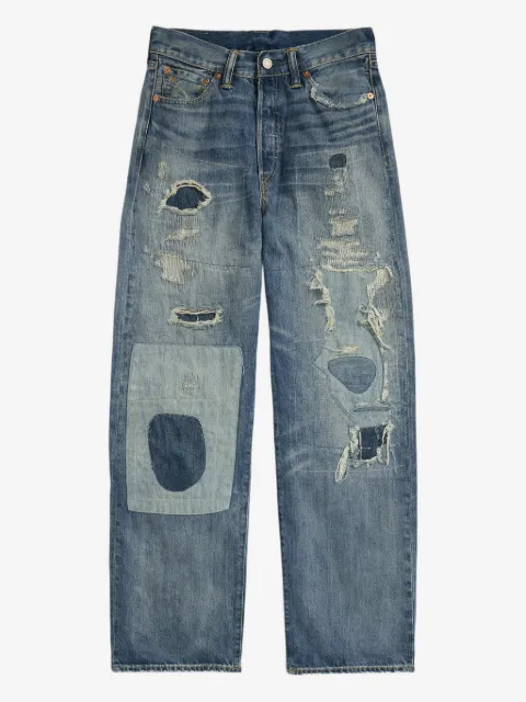 Ralph Lauren RRL jean à effet usé