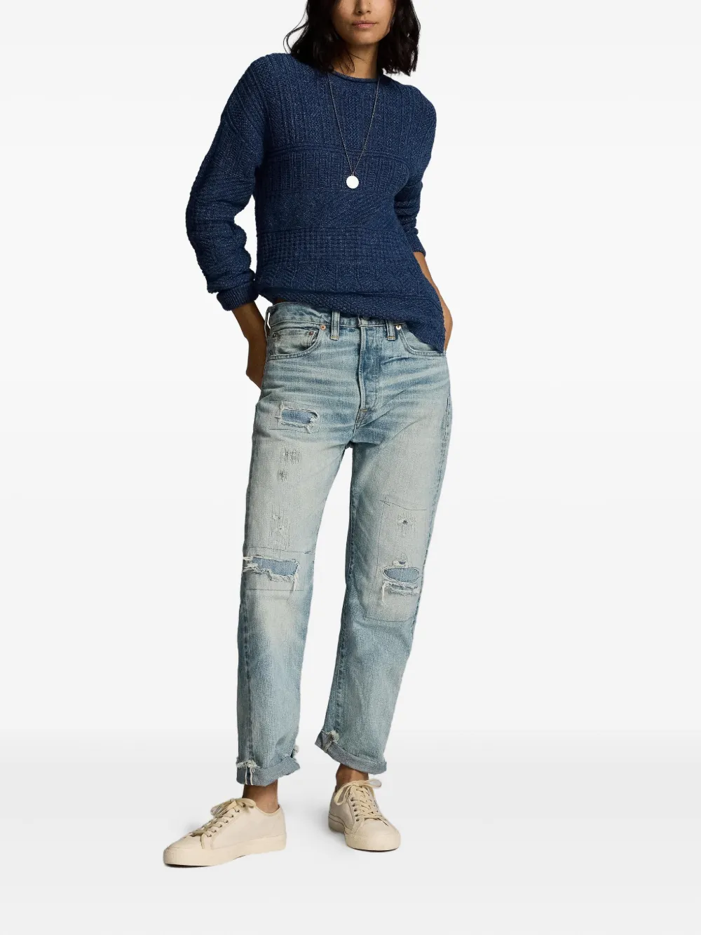 Ralph Lauren RRL Gerafelde jeans - HEYLAND WASH