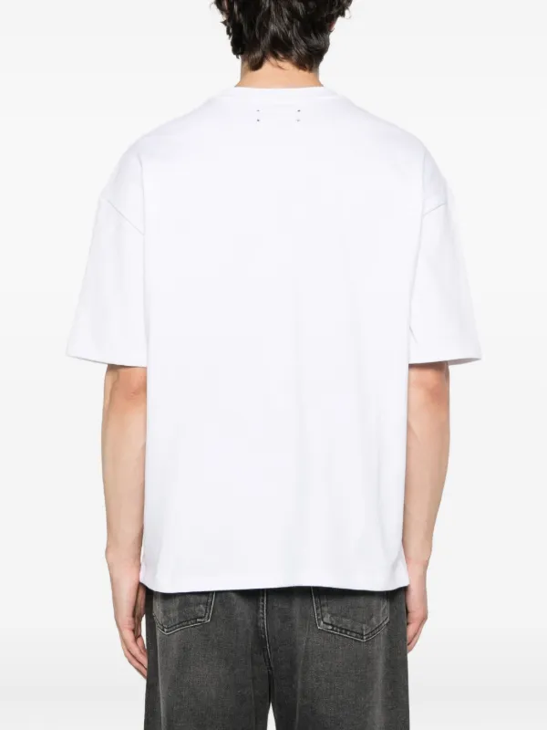 AMIRI logo-embroidered T-shirt | White | FARFETCH
