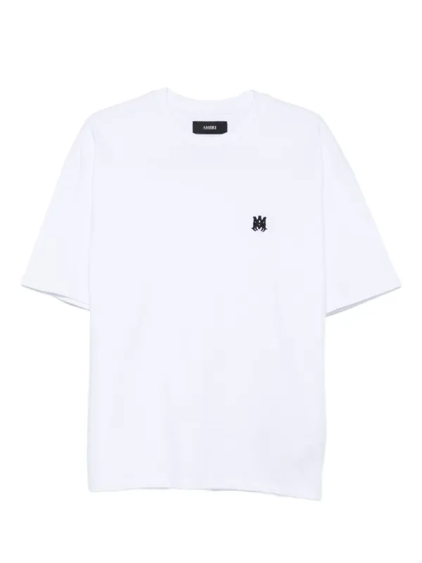 AMIRI logo-embroidered T-shirt | White | FARFETCH