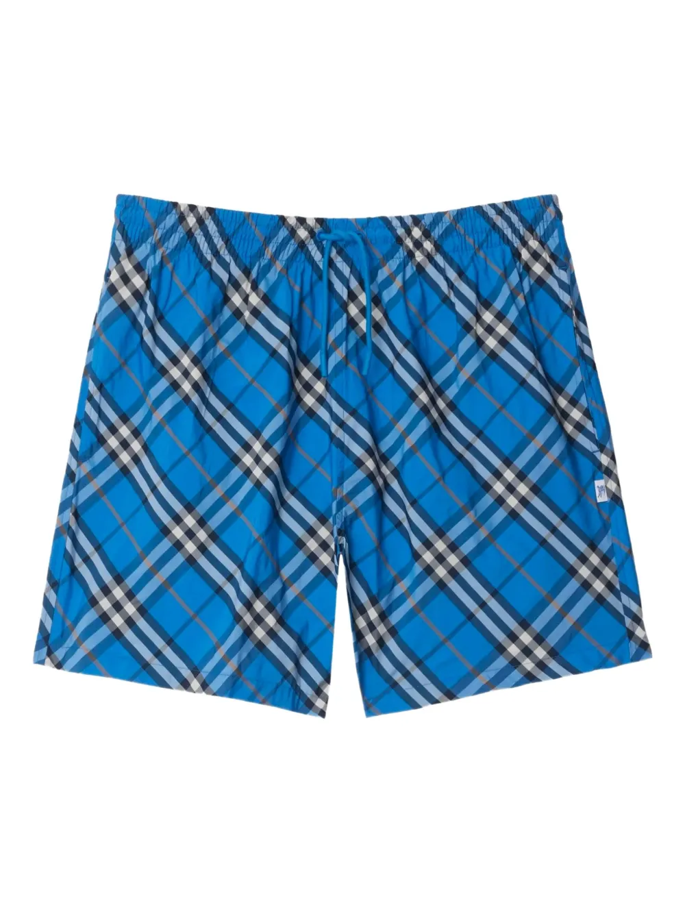 Burberry Geruite zwembroek Blauw