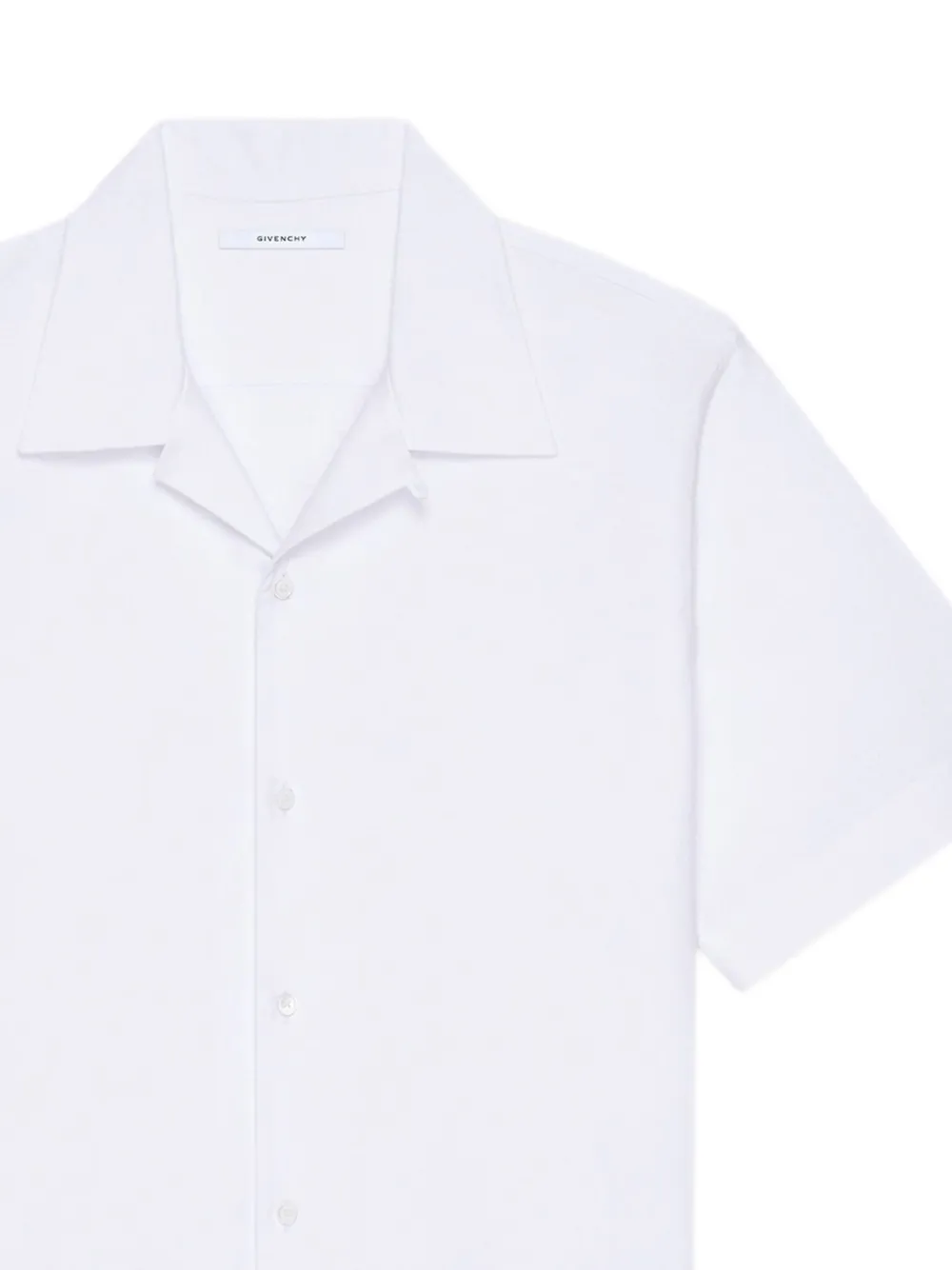 Givenchy Overhemd met omkeerbare kraag en korte mouwen Wit