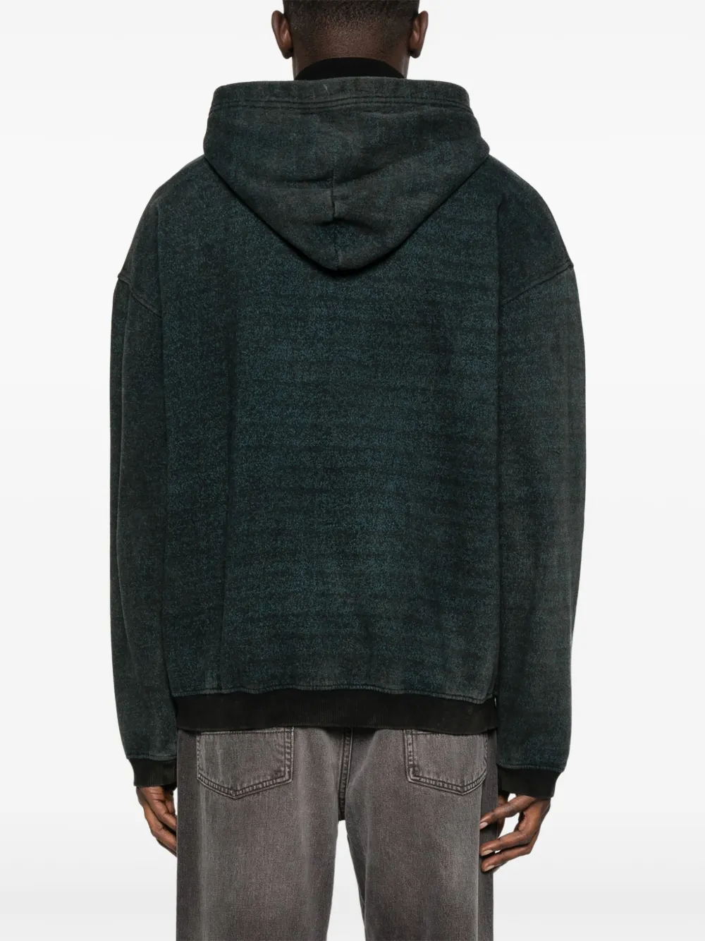 Diesel Hoodie met logopatch Groen