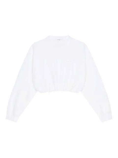 Givenchy logo-patch cropped sweatshirt