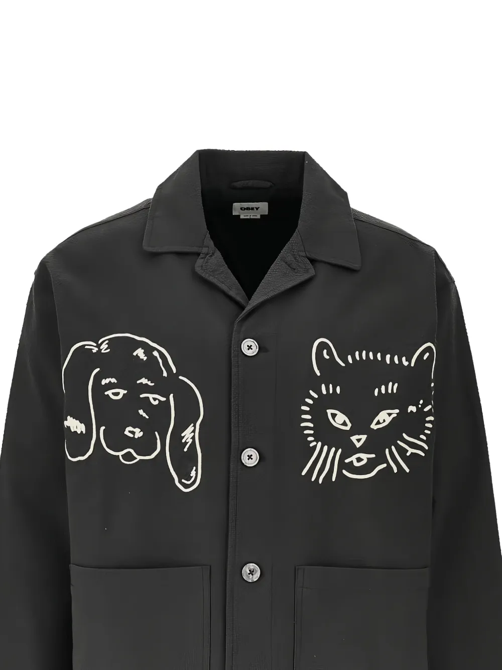 Obey Vesta overhemd - Zwart