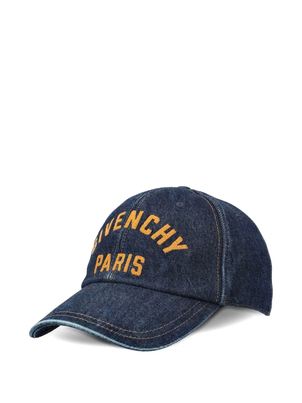 Givenchy denim logo-embroidered cap - Blauw
