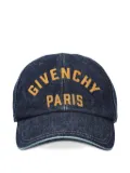 Givenchy denim logo-embroidered cap - Blue