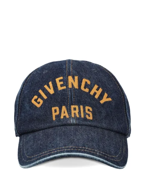 Givenchy denim logo-embroidered cap