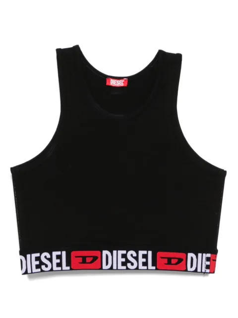 Diesel logo-underband cropped top