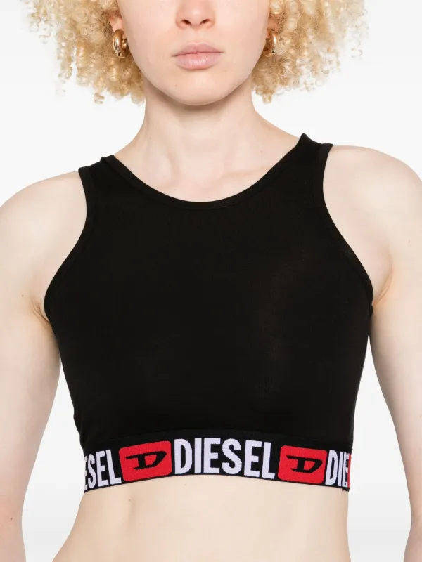 Diesel クロップド トップ | ブラック | FARFETCH JP